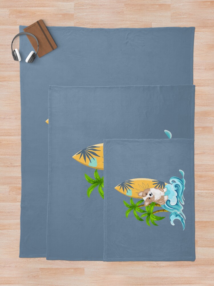 Thumbnail 5 of 6, Throw Blanket, Puppy Having Fun designed and sold by QuantumRocks21.