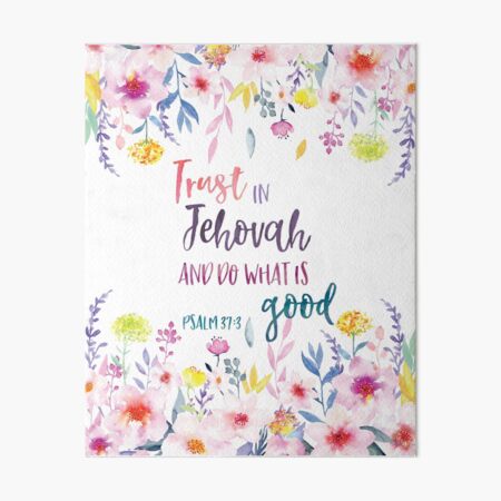 Faites confiance à Jéhovah et faites ce qui est bien 2017 Yeartext Impression rigide