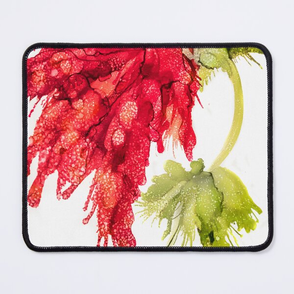 Item preview, red flower designed and sold by Art by Lilia.