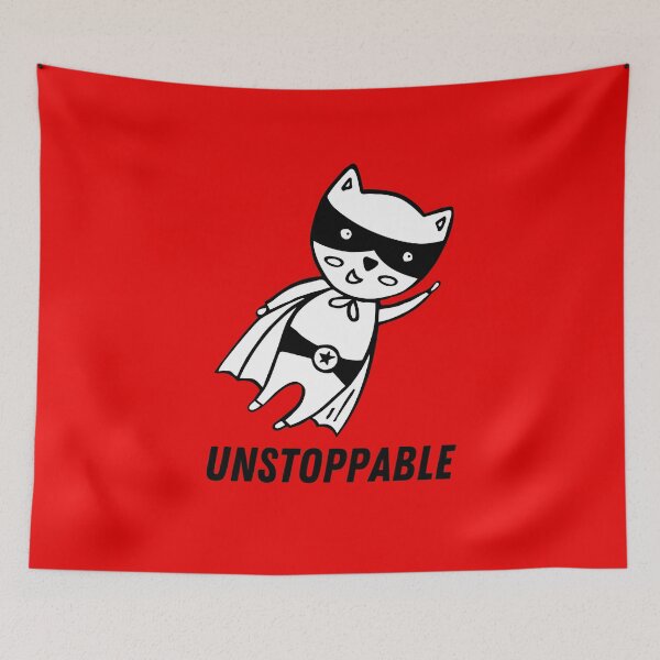 Item preview, Unstoppable Superhero Cat designed and sold by CherieTree.