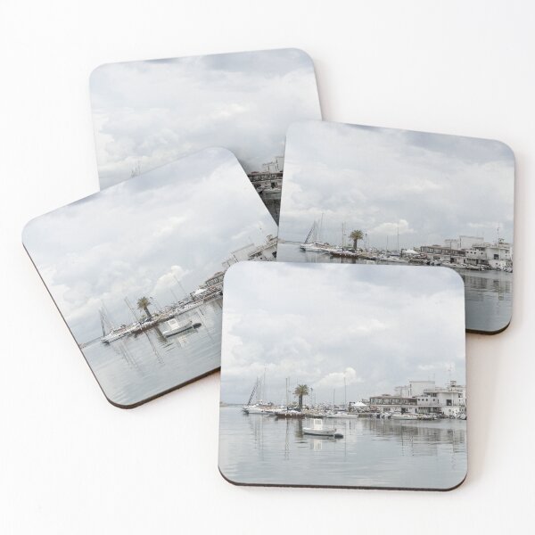 Item preview, Bari Harbor in Pale Pearly Grays designed and sold by Georgia Mizuleva.