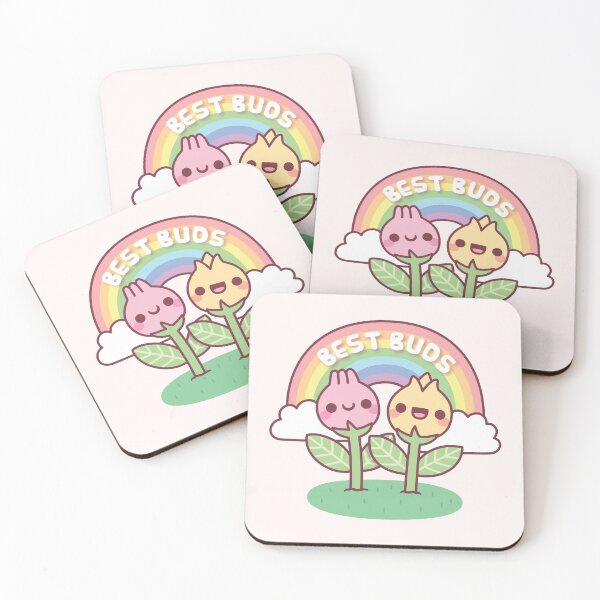 Item preview, Cute Flower Buds Best Buds Best Friends Pun designed and sold by rustydoodle.