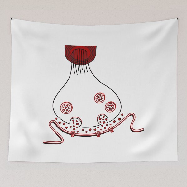 Item preview, Geeky Valentine's Day - Neuroscience Valentine's Day, Psychology Valentine's Day, I Love You Heart Neurotransmitter Synapse, Nerdy Valentine's Day designed and sold by jadedscientist.
