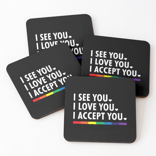 Item preview, I See I Love You I Accept You LGBTQ Ally Gay Pride designed and sold by GardNewerd.