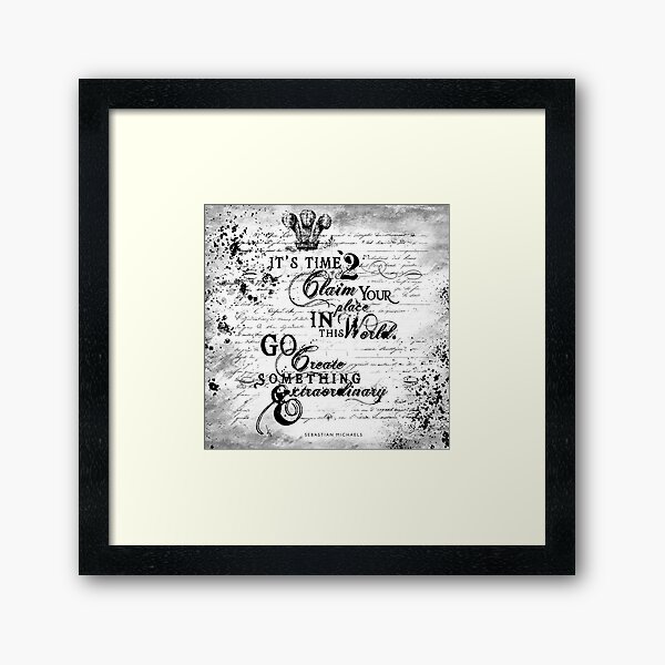 GO CREATE Framed Art Print