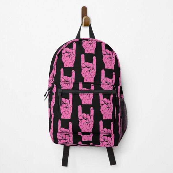 Item preview, Heavy Metal Satan Horns--Hot Pink-Cracked designed and sold by SCHPiDAUU.