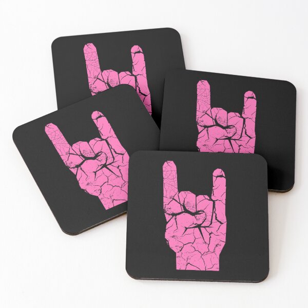 Item preview, Heavy Metal Satan Horns--Hot Pink-Cracked designed and sold by SCHPiDAUU.