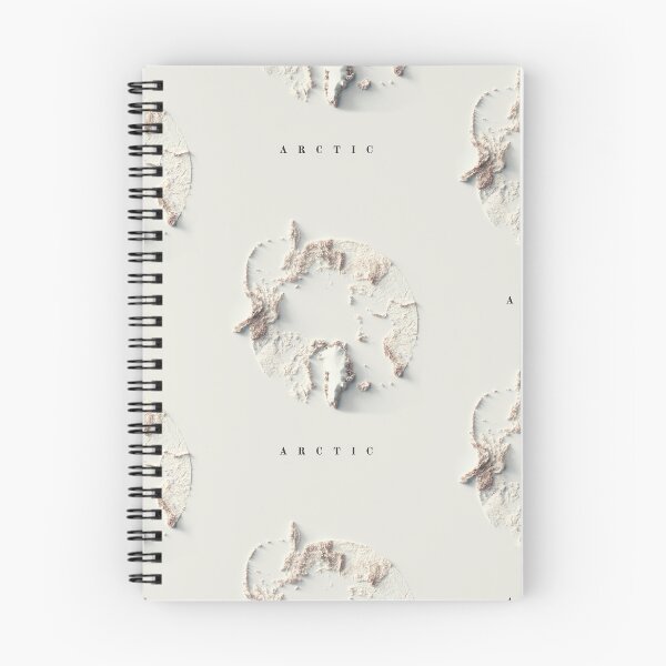 Item preview, Arctic Relief Map 3D digitally-rendered designed and sold by ThinkAboutMaps.
