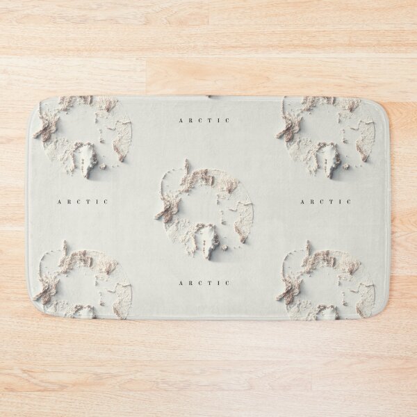 Item preview, Arctic Relief Map 3D digitally-rendered designed and sold by ThinkAboutMaps.