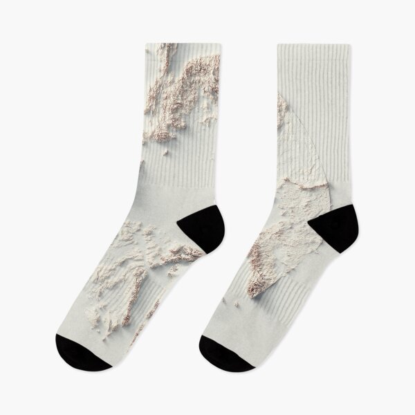 Item preview, Arctic Relief Map 3D digitally-rendered designed and sold by ThinkAboutMaps.