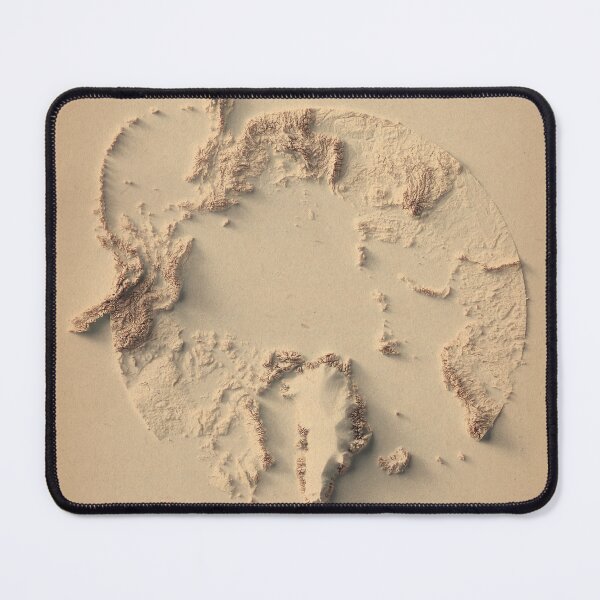Item preview, Arctic Relief Map 3D digitally-rendered designed and sold by ThinkAboutMaps.