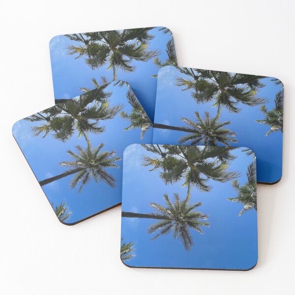 Item preview, Coconut palm tree clear sky Florida  designed and sold by tenkenryujin.
