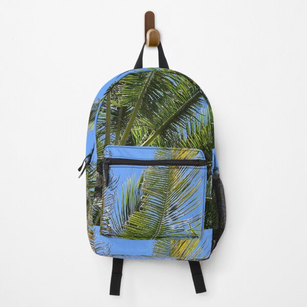 Item preview, Big palm trees or coconut in Florida blue sky designed and sold by tenkenryujin.