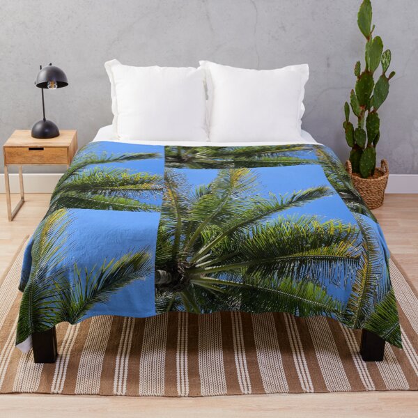 Item preview, Big palm trees or coconut in Florida blue sky designed and sold by tenkenryujin.
