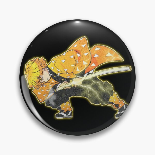 Zenitsu Demon Slayer Pins and Buttons for Sale | Redbubble