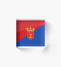 Lanzarote Flag, Canary Islands Acrylic Block