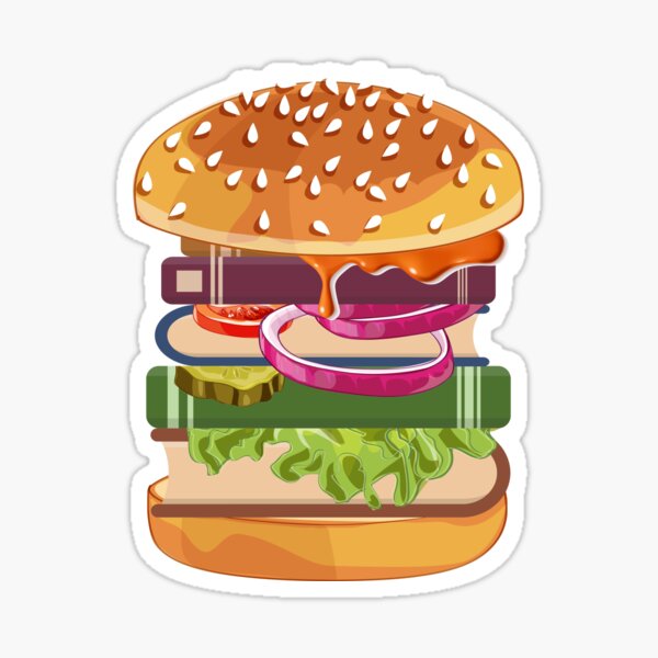 Papa Louie's Mayonnaise Burger Sticker for Sale by Bobflob1234