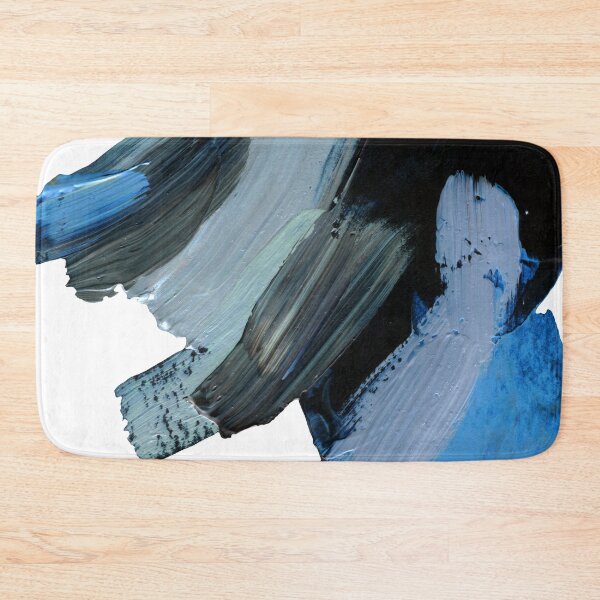 Item preview, Blue, Aqua, And Black Abstract Broad Brush Strokes designed and sold by DEC02.