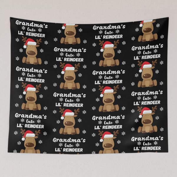 Item preview, Grandma's Cute Lil Reindeer, Cute Reindeer, snowflakes designed and sold by JRice66.