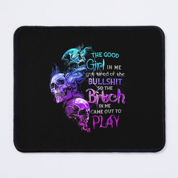 Item preview, The Good Girl In Me Got Tired Of The Bullshit SKull Rose T-Shirt designed and sold by Ortega-Blue.