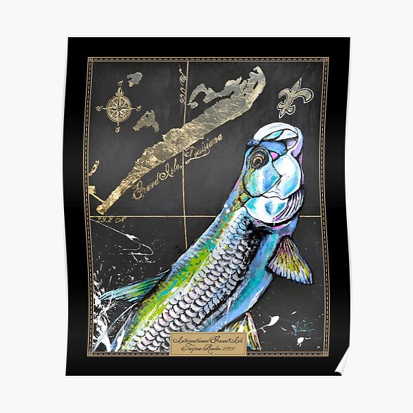 "Grand Isle Tarpon Rodeo 1" Poster for Sale by Lemed36tea Redbubble