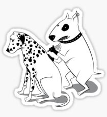 Bull Terrier and Dalmatian Sticker