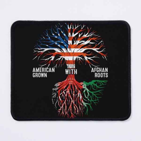 Item preview, American Grown With Afghan Roots Tree Afghanistan Flag designed and sold by MoHaCo.