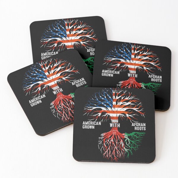 Item preview, American Grown With Afghan Roots Tree Afghanistan Flag designed and sold by MoHaCo.