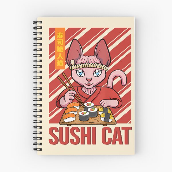 Item preview, Japanese Sushi Chef Cat designed and sold by Mwensar.