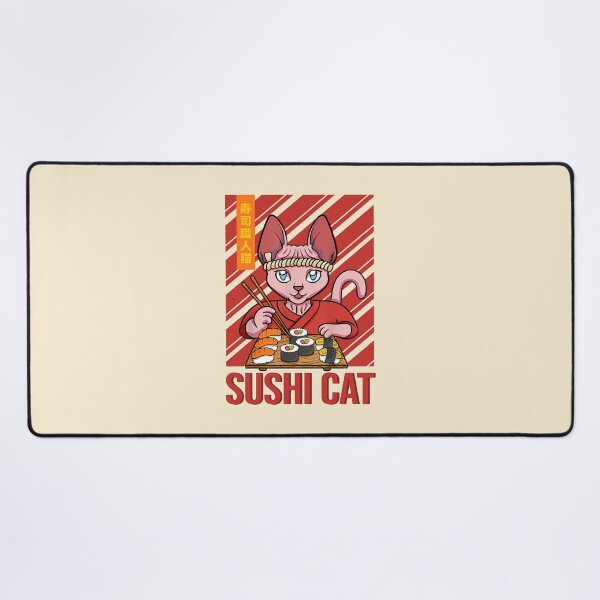 Item preview, Japanese Sushi Chef Cat designed and sold by Mwensar.