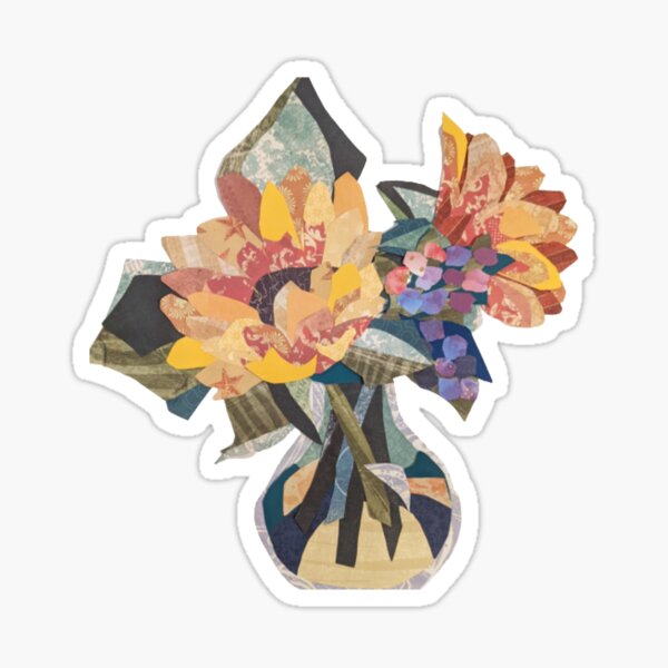 Item preview, Cut Paper Sunflower Vase designed and sold by SXTNart.
