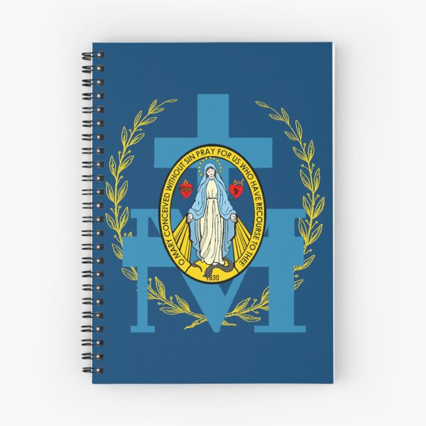 Item preview, Miraculous Medal Of Immaculate Conception - Virgin Mary Inspired Design - Catholic   designed and sold by CatandMeDigital.