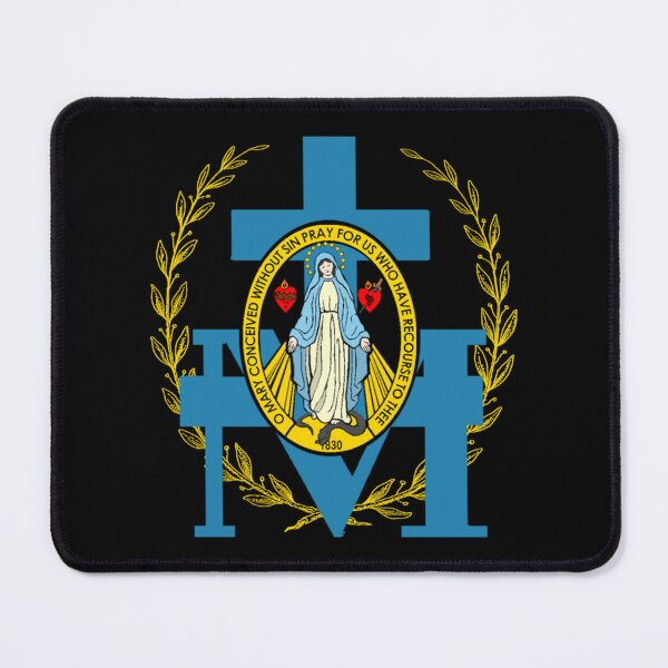 Item preview, Miraculous Medal Of Immaculate Conception - Virgin Mary Inspired Design - Catholic   designed and sold by CatandMeDigital.