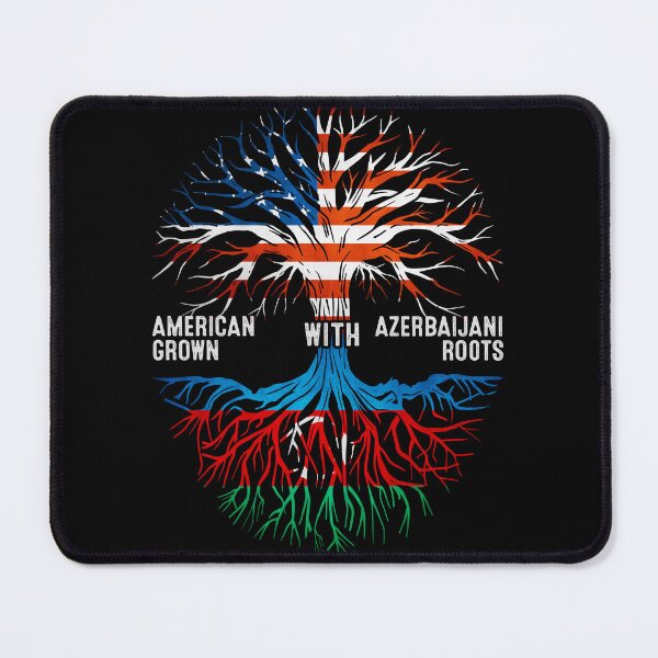Item preview, American Grown With Azerbaijani Roots Azerbaijan Flag designed and sold by MoHaCo.