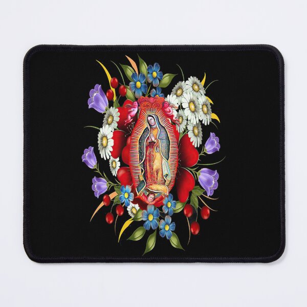 Item preview, Our Lady of Guadalupe Mexican Virgin Mary Mexico Flowers Tilma 2003   designed and sold by CatandMeDigital.