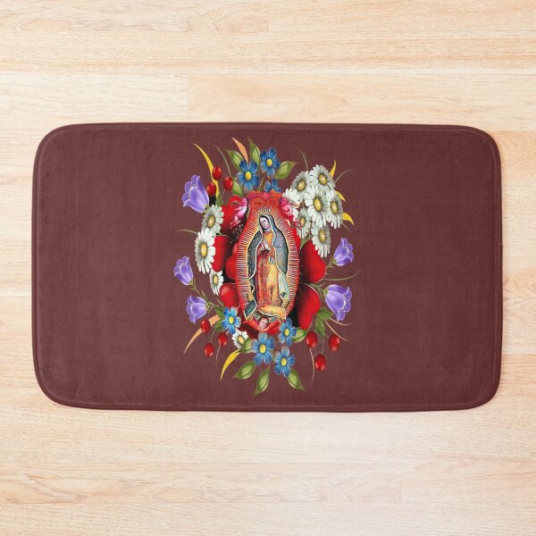 Item preview, Our Lady of Guadalupe Mexican Virgin Mary Mexico Flowers Tilma 2003   designed and sold by CatandMeDigital.