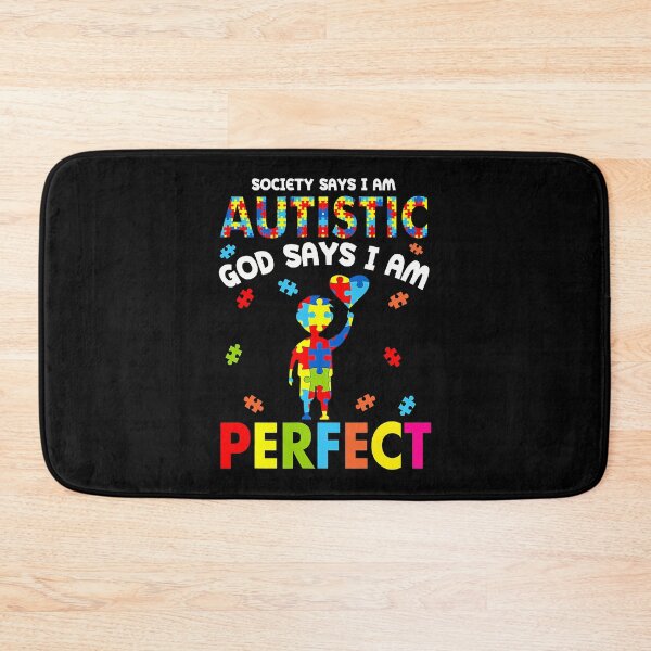 Item preview, Society Says I'm Autistic God Says I'm Perfect Autism designed and sold by HaaChris-Artis.