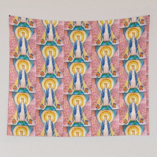 Item preview, Our Lady of the Miraculous Medal Fitted Scoop  designed and sold by CatandMeDigital.