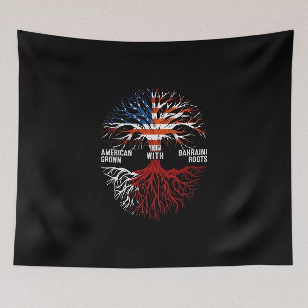 Item preview, American Grown With Bahraini Roots Bahrain Flag designed and sold by MoHaCo.