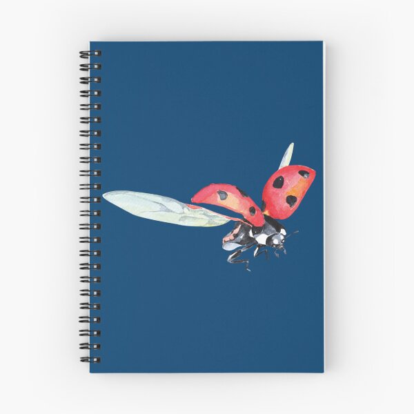 Item preview, Watercolor Ladybug Mid-flight   designed and sold by CatandMeDigital.