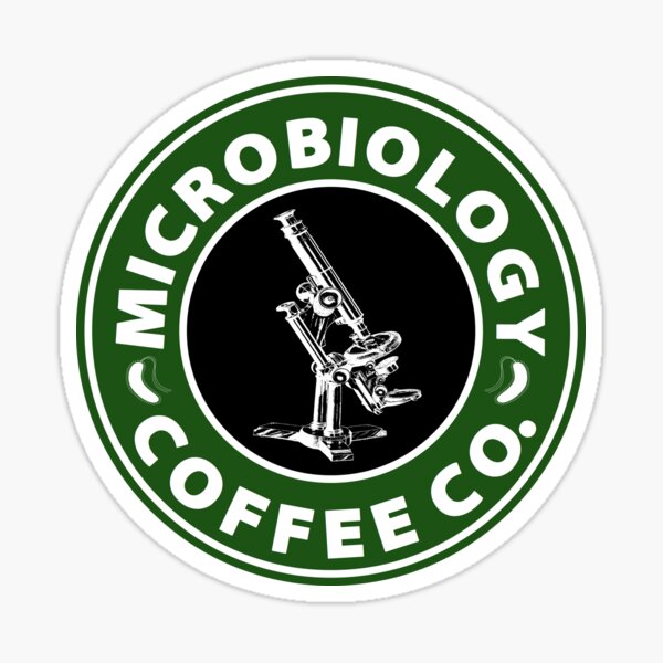 Microbiology Coffee Co. (Microscope) Sticker