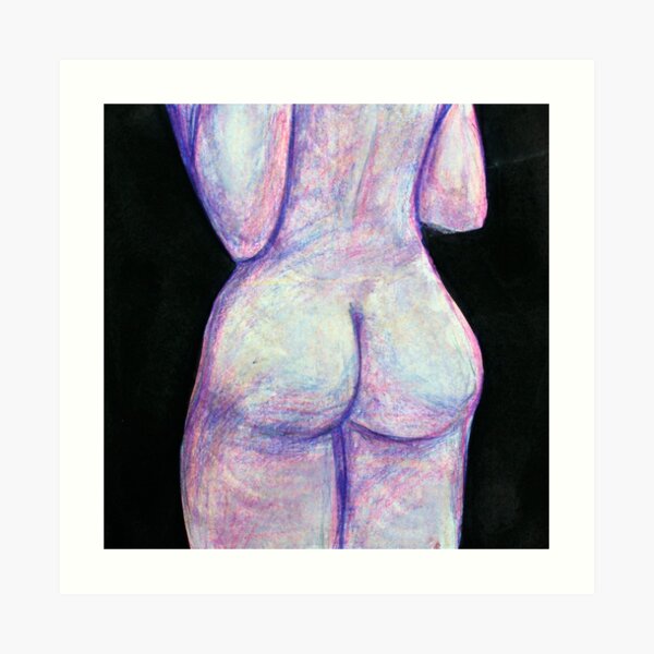Plum Bum Art Print