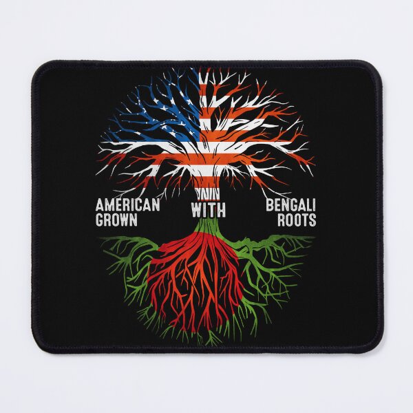 Artikelvorschau, American Grown mit bengalischen Wurzeln Baum Bangladesch Flagge entworfen und verkauft von MoHaCo.
