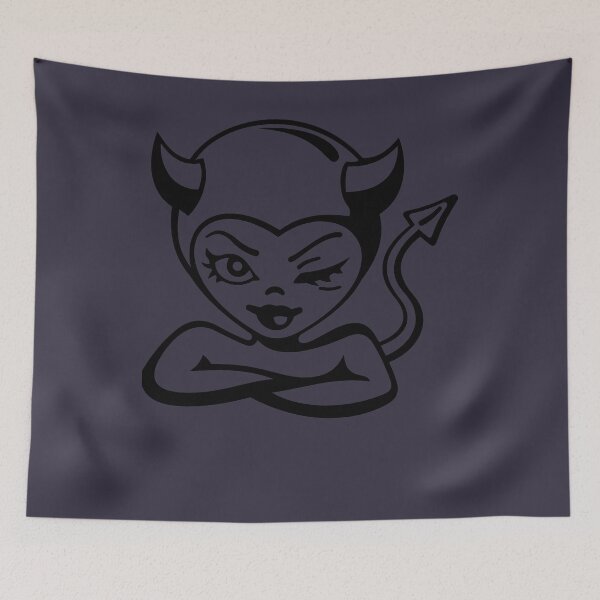 Aperçu de l'œuvre Idée cadeau diable fille créée et vendue par MargotMaillard.