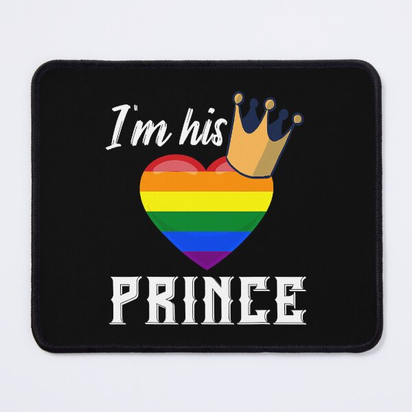 Item preview, I'm His Prince LGBTQ Rainbow Heart Gay Boyfriend designed and sold by GardNewerd.