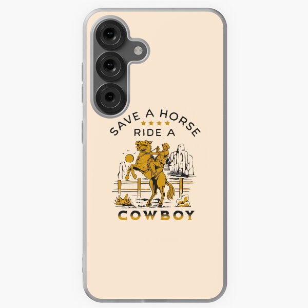 Aperçu de l'œuvre Sauvez une balade à cheval Une chemise de cowboy, vintage, Rétro créée et vendue par graphic-genie.