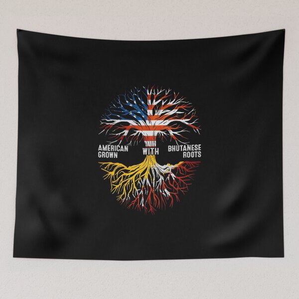 Artikelvorschau, Amerikaner gewachsen mit bhutanischen Wurzeln Bhutan-Flagge entworfen und verkauft von MoHaCo.