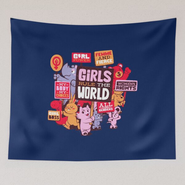 Item preview, Cutie Cats  Girls Rule The World - Girl Power   designed and sold by Walazzop.