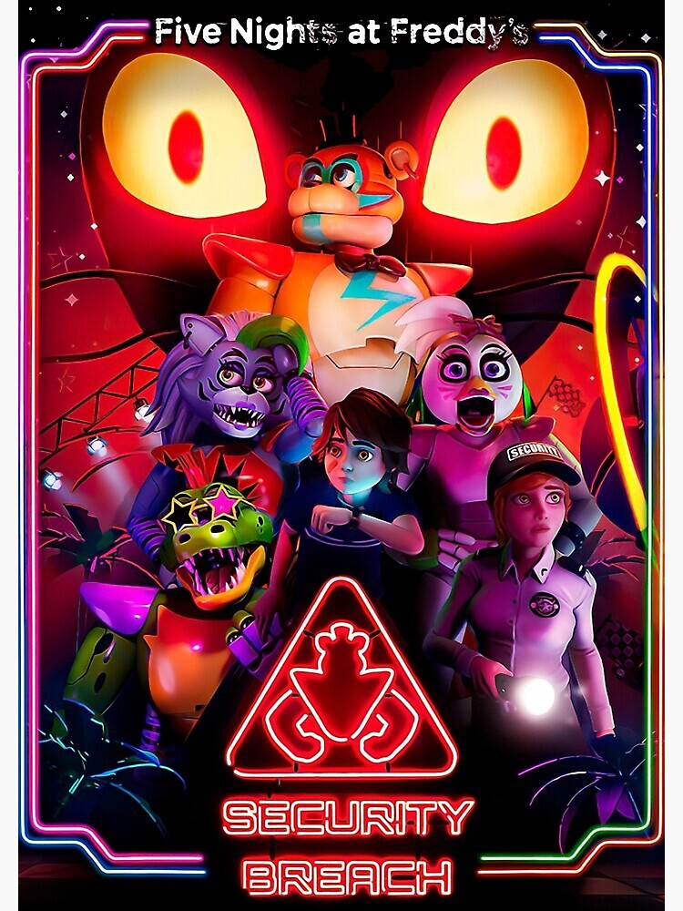 Security Breach Poster  Five nights at freddy's, Fnaf, Five night