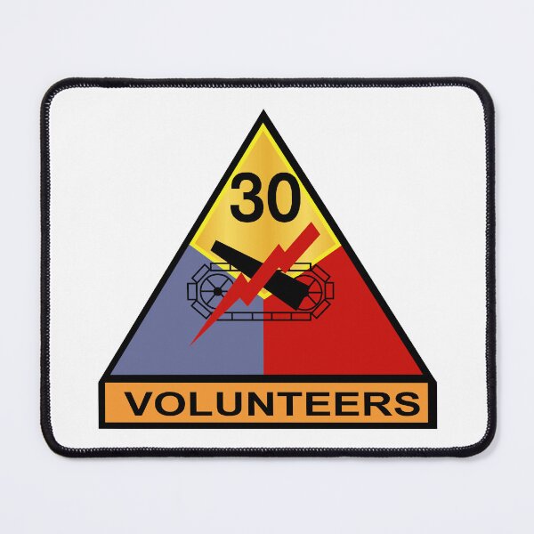 Item preview, Army - 30th Armored Division - Volunteers wo Txt designed and sold by Military Insignia Products.